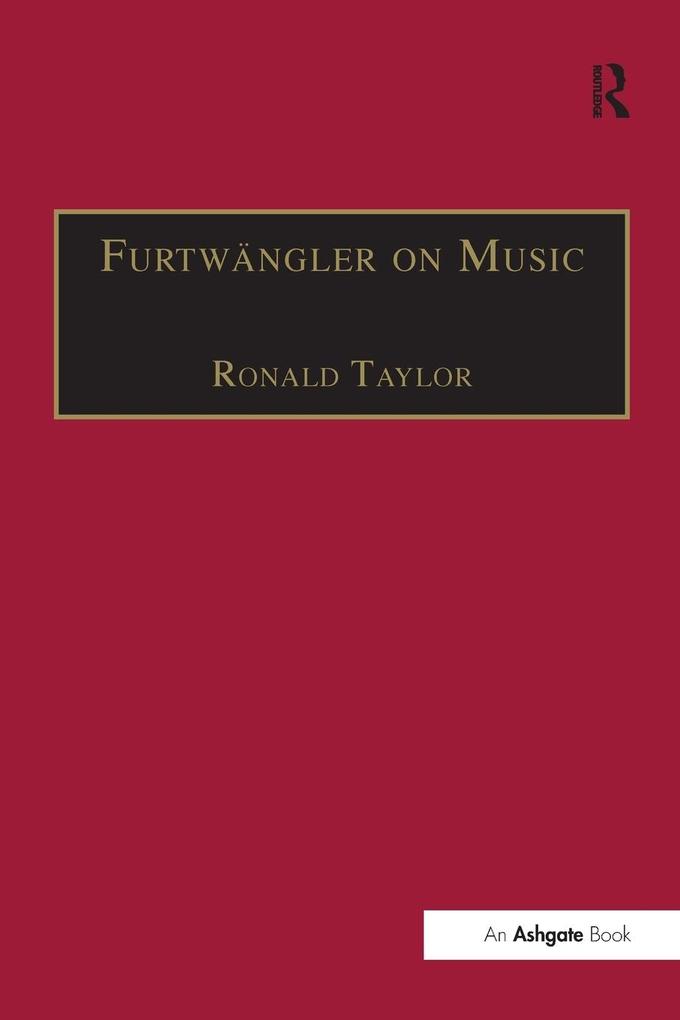 Produktbild: Furtwängler on Music | Ronald Taylor