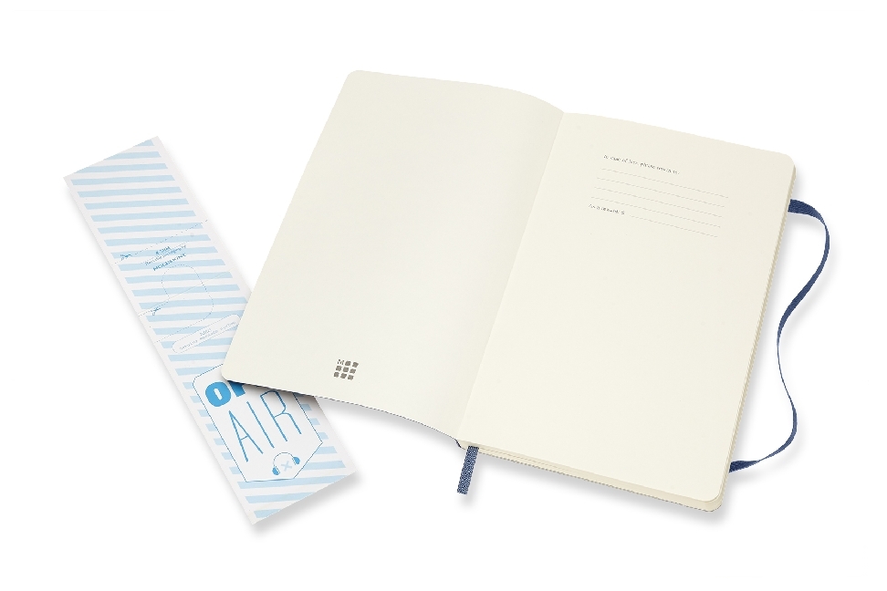 Weitere Ansicht: Moleskine Notizbuch Large/A5, Blanko, Soft Cover, Saphir