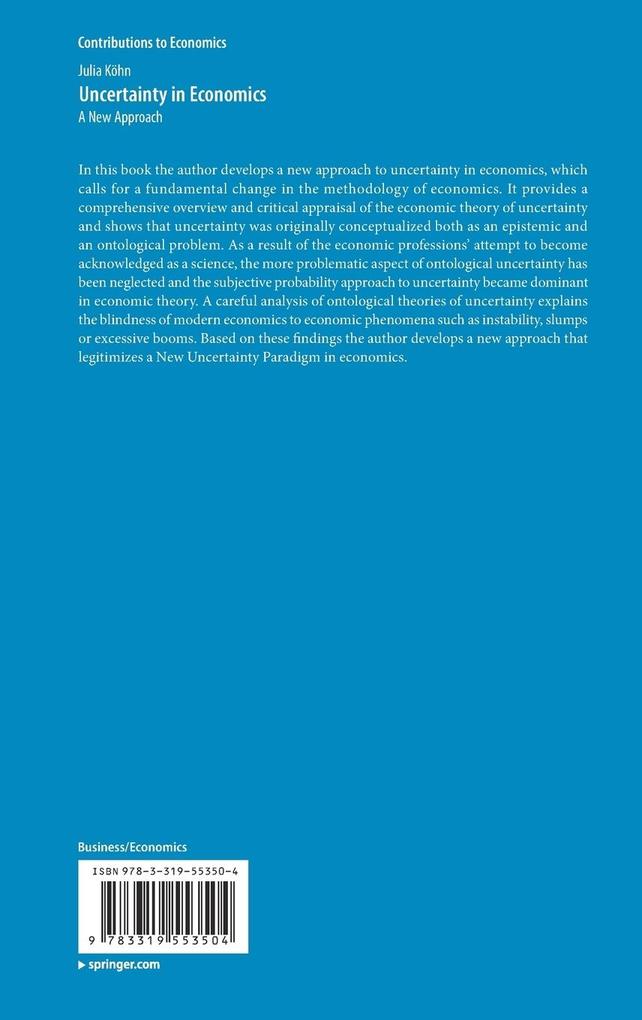 Weitere Ansicht: Uncertainty in Economics | Julia Köhn