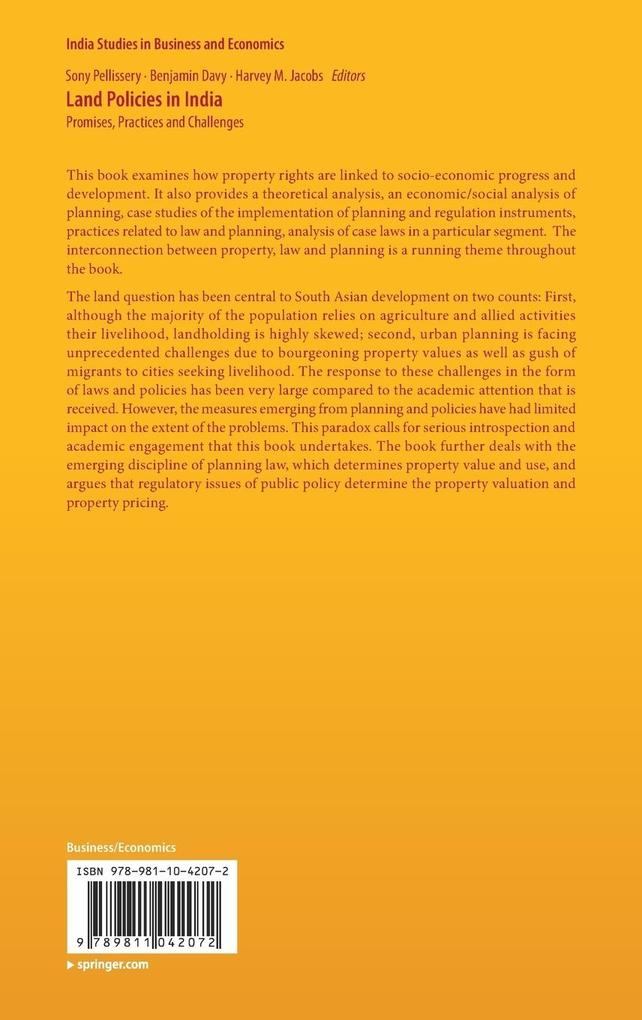 Weitere Ansicht: Land Policies in India