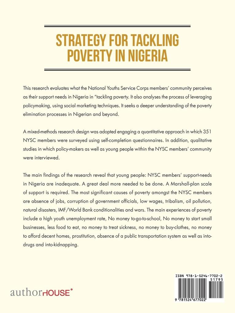 Weitere Ansicht: STRATEGY FOR TACKLING POVERTY IN NIGERIA | Ebikinei Stanley Eguruze