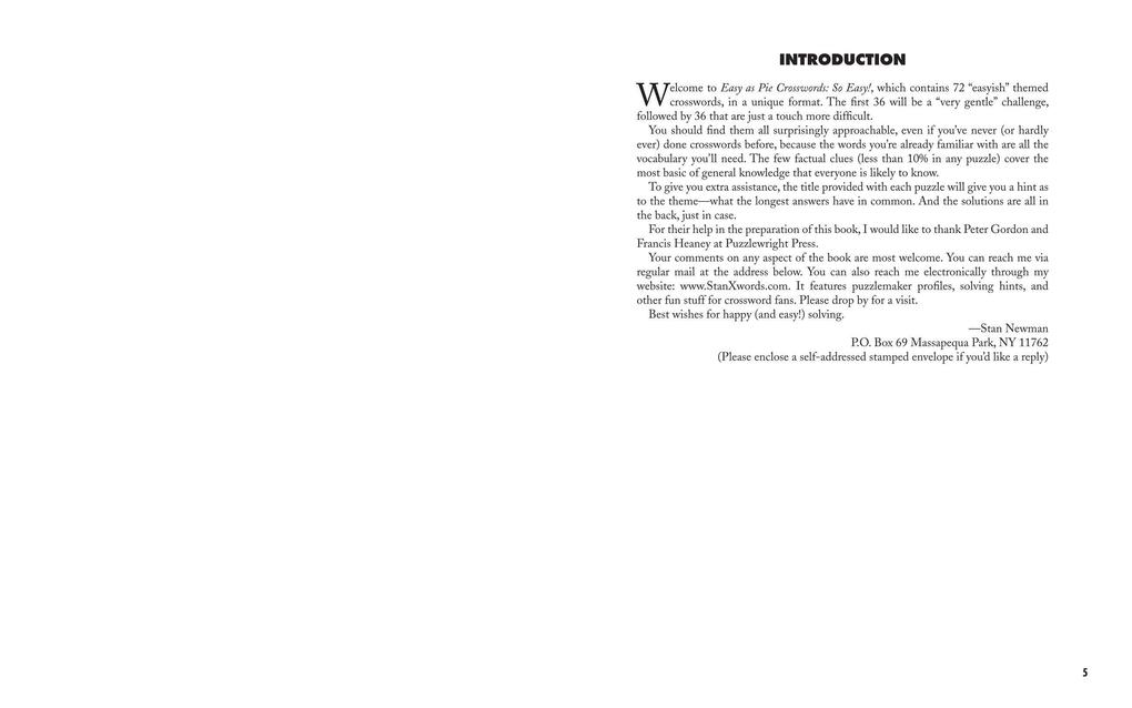 Weitere Ansicht: Easy as Pie Crosswords | Stanley Newman