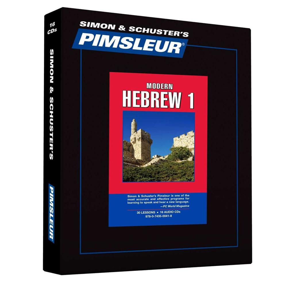 Produktbild: Pimsleur Hebrew Level 1 CD, 1: Learn to Speak and Understand Hebrew with Pimsleur Language Programs | Pimsleur