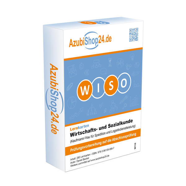 Produktbild: AzubiShop24.de Lernkarten ADD-ON Wirtschafts- und Sozialkunde (Kaufmann/-frau für Spedition und Logistikdienstleistung) | Daniel Becker, Michaela Rung-Kraus