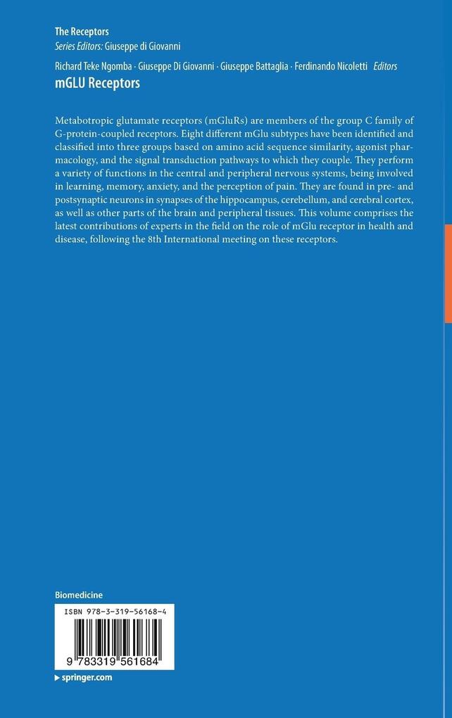 Weitere Ansicht: mGLU Receptors