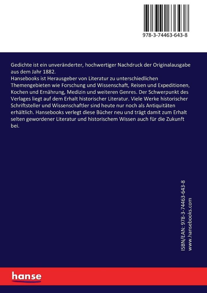Weitere Ansicht: Gedichte | Johann Wolfgang von Goethe