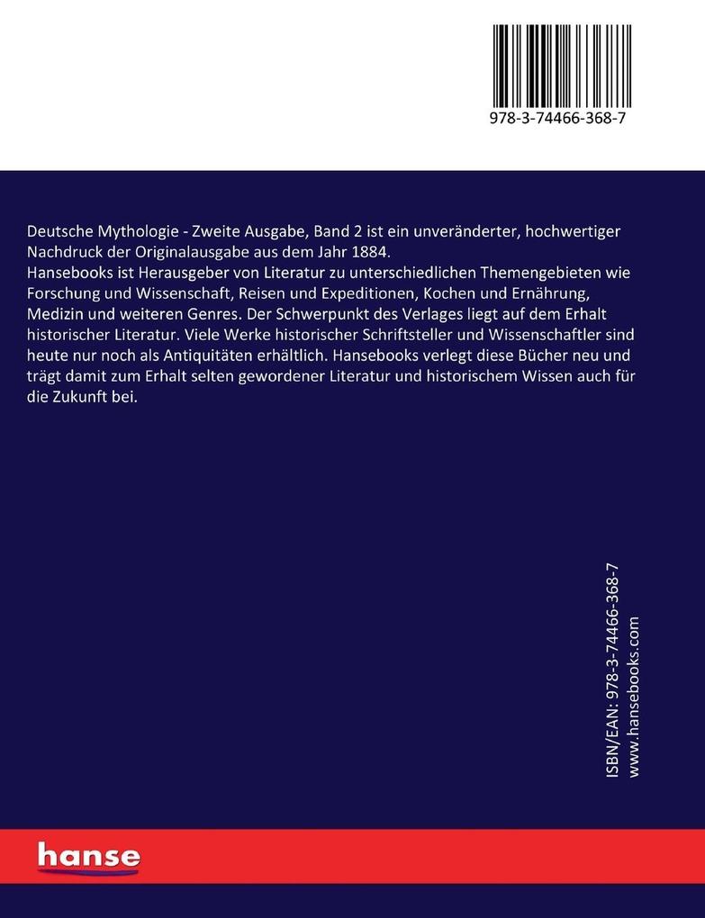 Weitere Ansicht: Deutsche Mythologie | Jacob Grimm