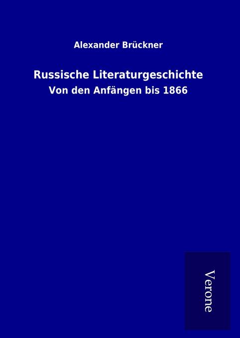 Produktbild: Russische Literaturgeschichte | Alexander Brückner