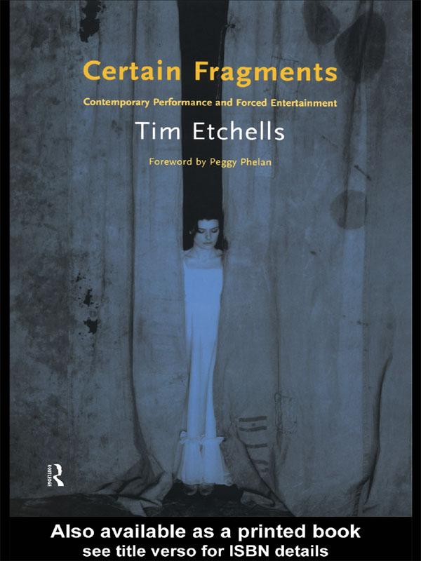 Produktbild: Certain Fragments | Tim Etchells