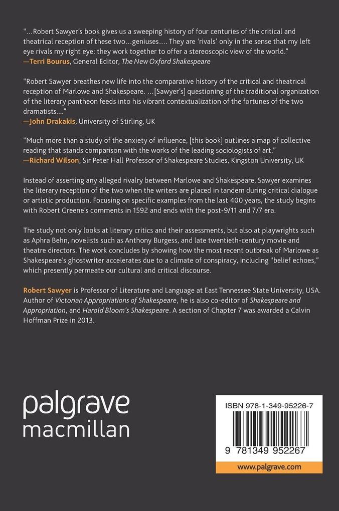 Weitere Ansicht: Marlowe and Shakespeare | Robert Sawyer