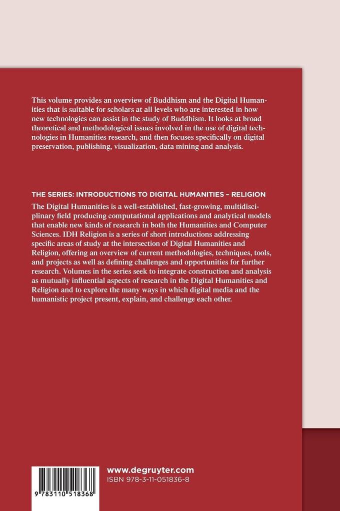 Weitere Ansicht: Digital Humanities and Buddhism