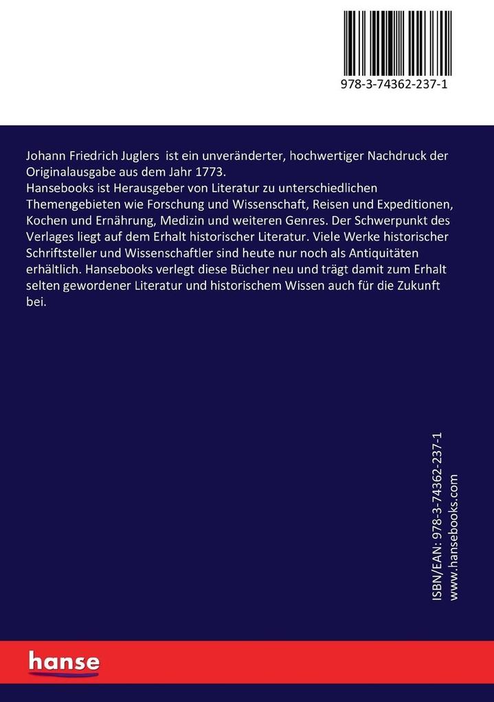 Weitere Ansicht: Johann Friedrich Juglers | Johann Friedrich Jugler