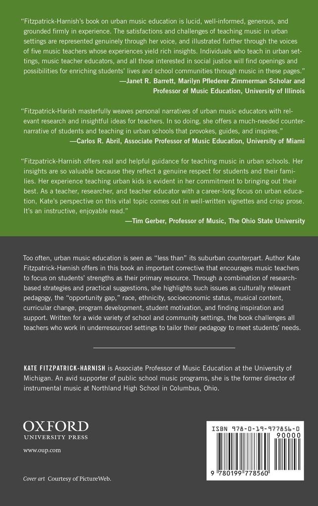 Weitere Ansicht: Urban Music Education | Fitzpatrick-Harnish