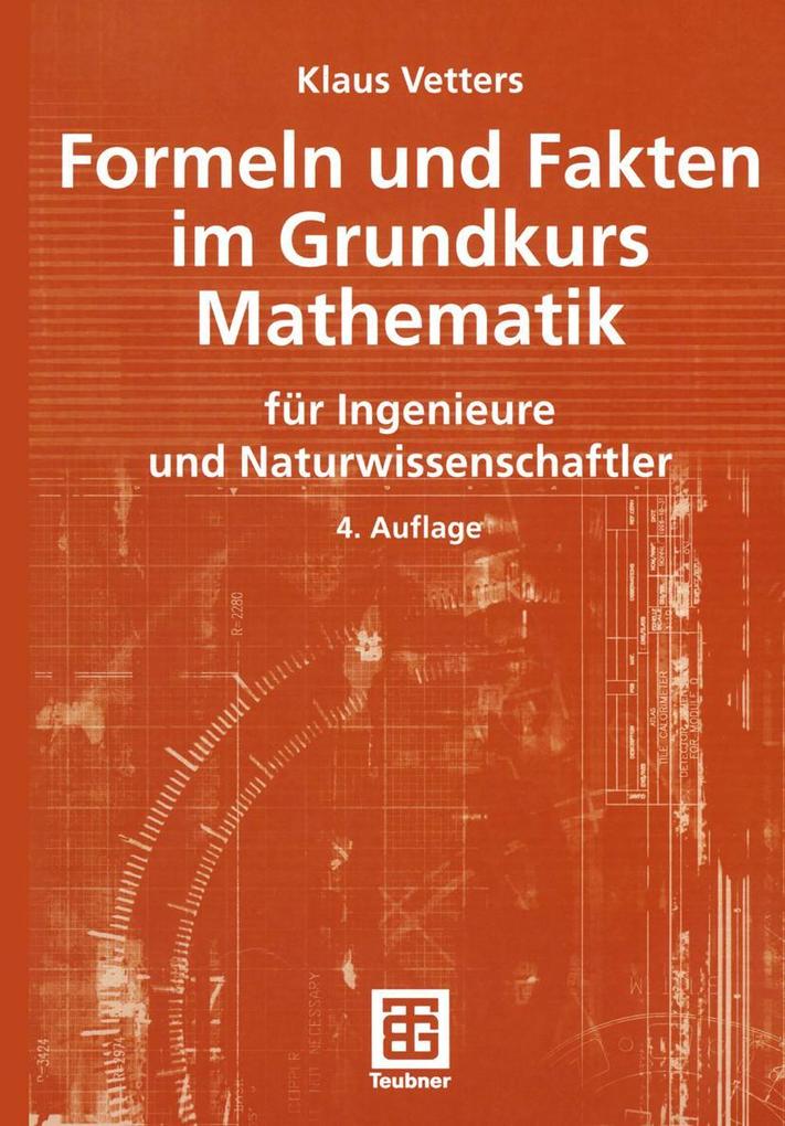 Produktbild: Formeln und Fakten im Grundkurs Mathematik | Klaus Vetters