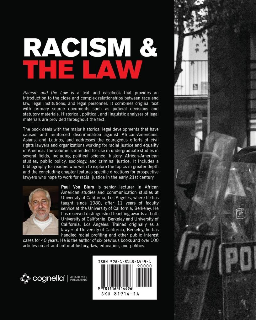 Weitere Ansicht: Racism and the Law | Paul Von Blum
