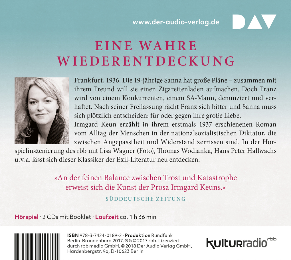 Weitere Ansicht: Nach Mitternacht, 2 Audio-CDs | Irmgard Keun