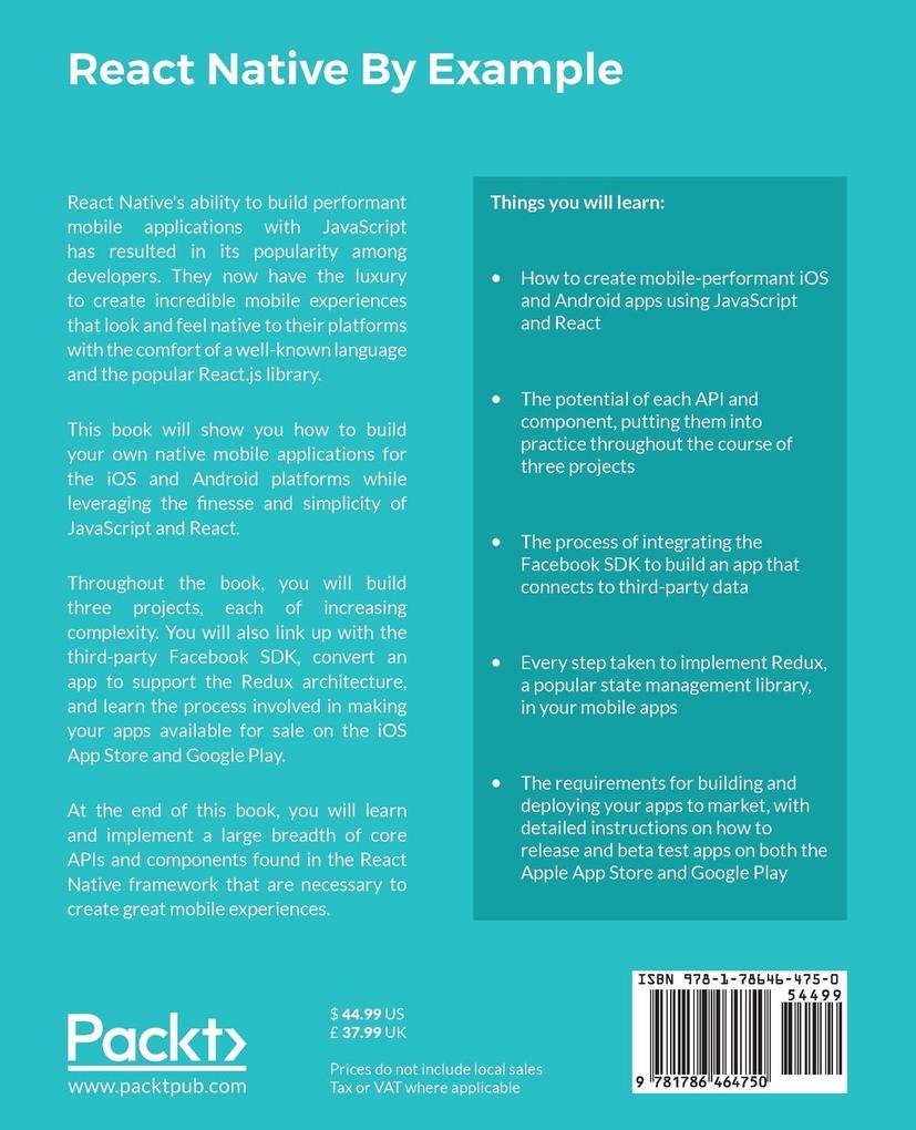 Weitere Ansicht: React Native By Example | Richard Kho