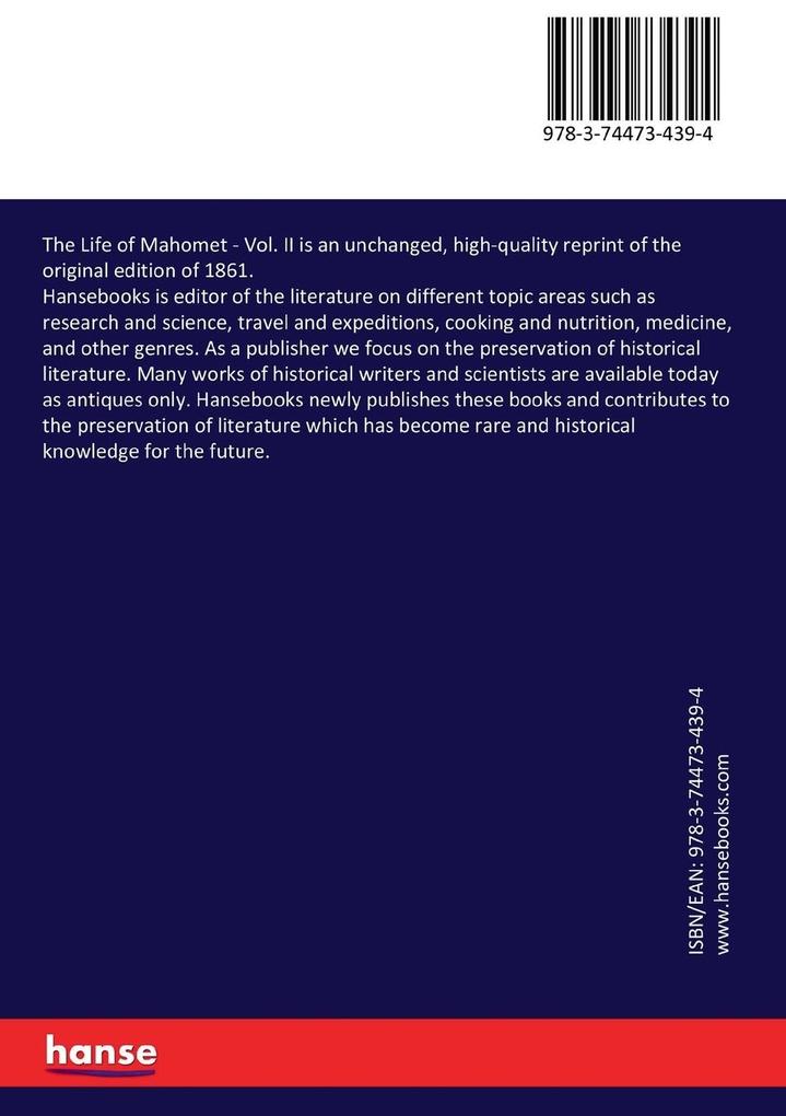 Weitere Ansicht: The Life of Mahomet | William Muir