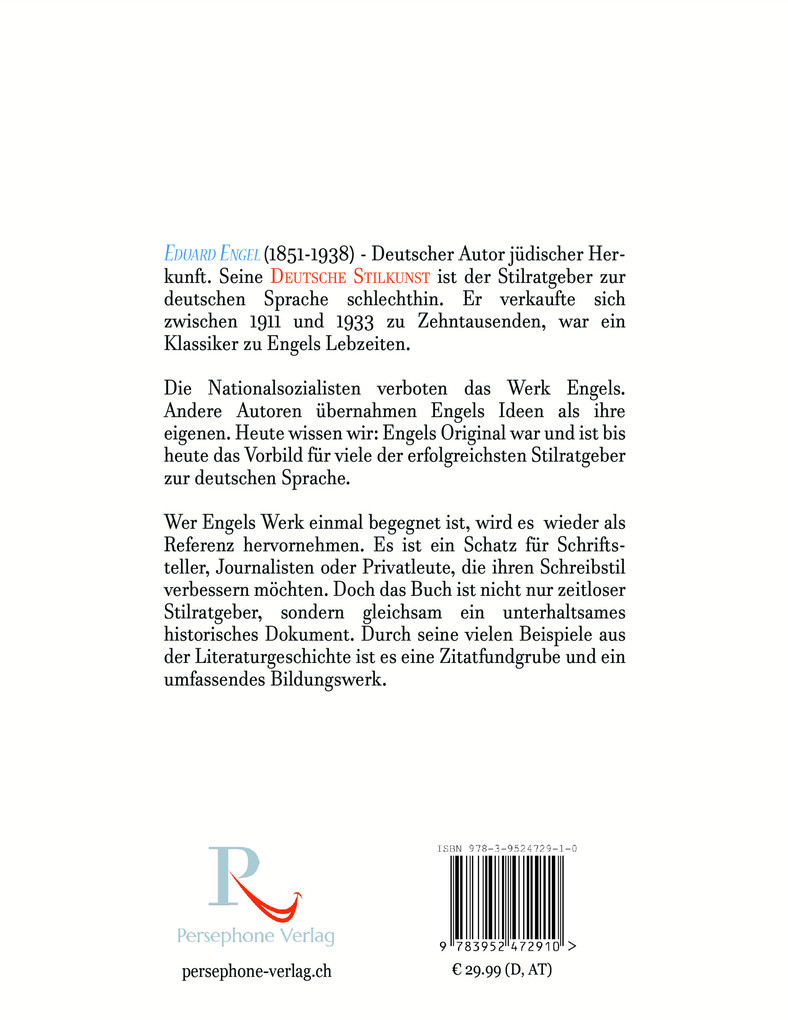 Weitere Ansicht: Deutsche Stilkunst | Eduard Engel