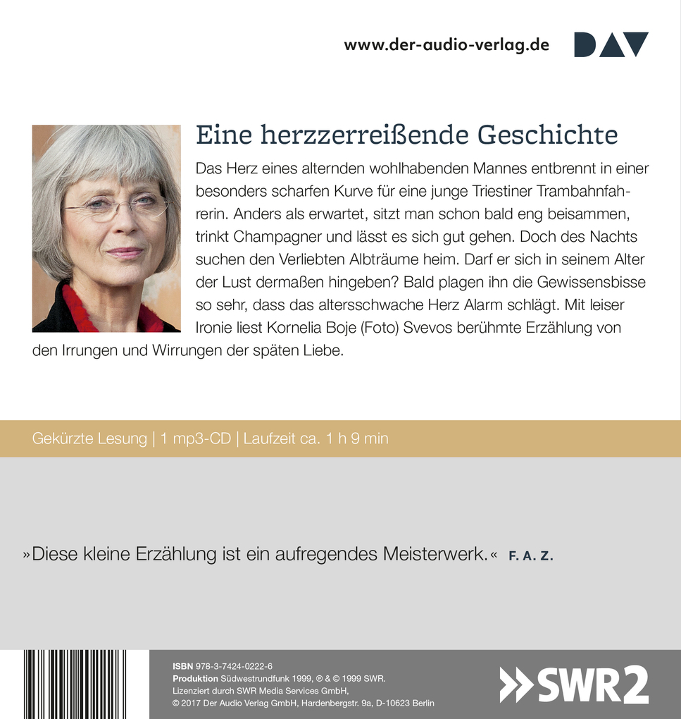 Weitere Ansicht: Der alte Herr und das schöne Mädchen, 1 Audio-CD, 1 MP3 | Italo Svevo