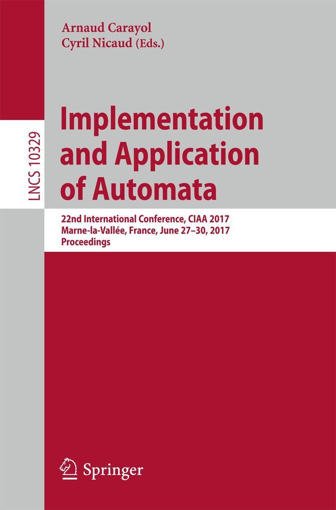 Produktbild: Implementation and Application of Automata