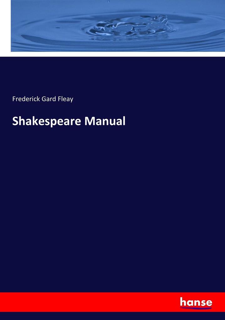Produktbild: Shakespeare Manual | Frederick Gard Fleay