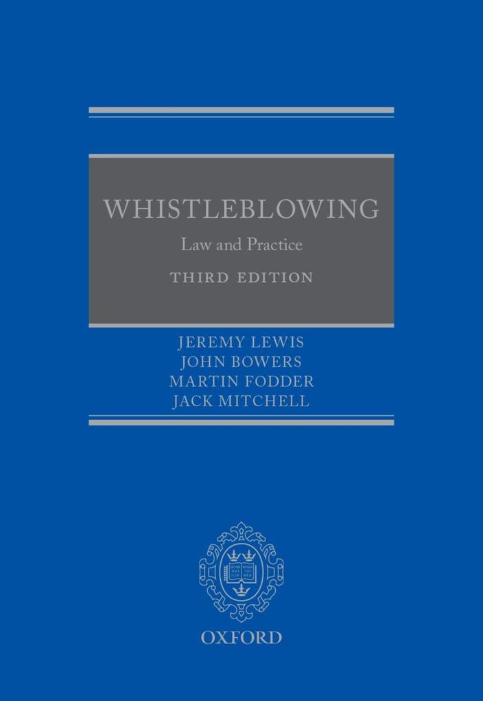 Produktbild: Whistleblowing | Jeremy Lewis, John Bowers QC, Martin Fodder, Jack Mitchell