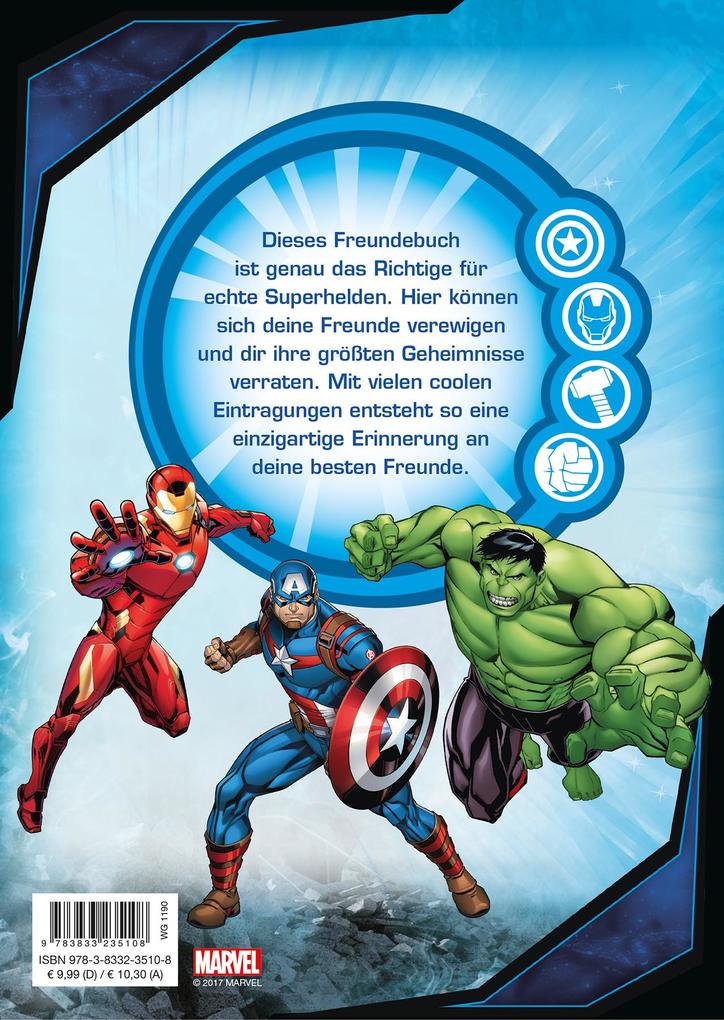 Weitere Ansicht: Marvel Avengers Freundebuch