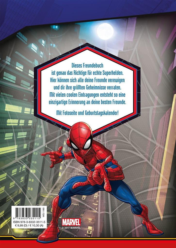 Weitere Ansicht: Marvel Spider-Man Freundebuch
