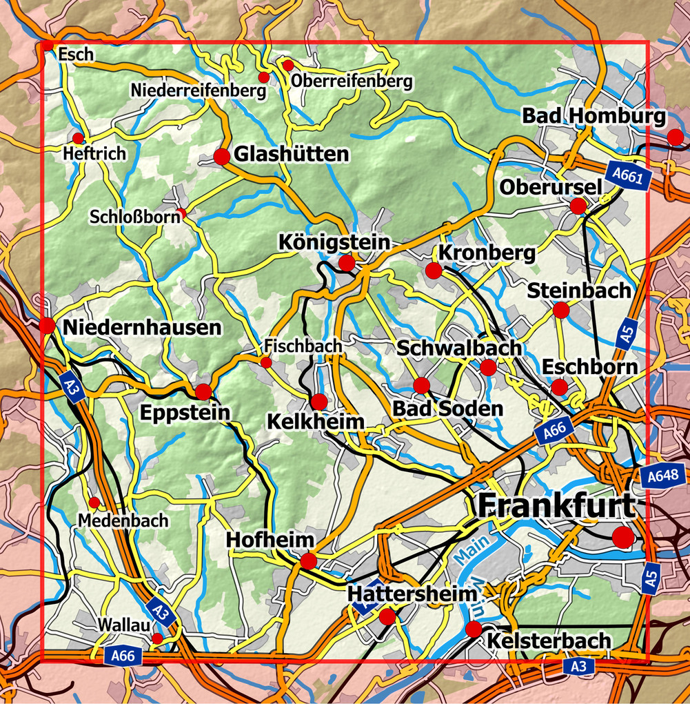Weitere Ansicht: Vordertaunus 1 : 25 000, Blatt 46-556