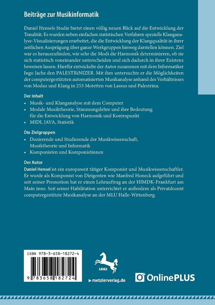 Weitere Ansicht: Beiträge zur Musikinformatik | Daniel Hensel
