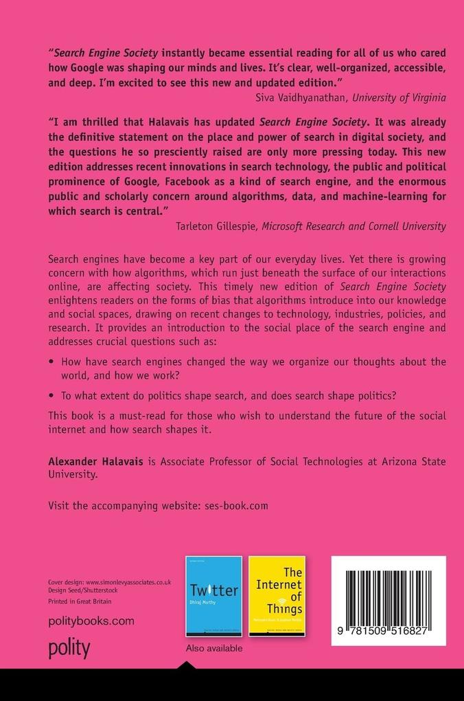 Weitere Ansicht: Search Engine Society | Alexander Halavais