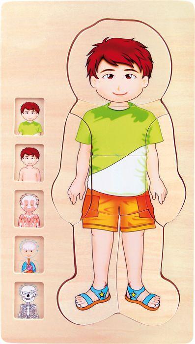 Produktbild: Schichtenpuzzle Anatomie Junge | small foot