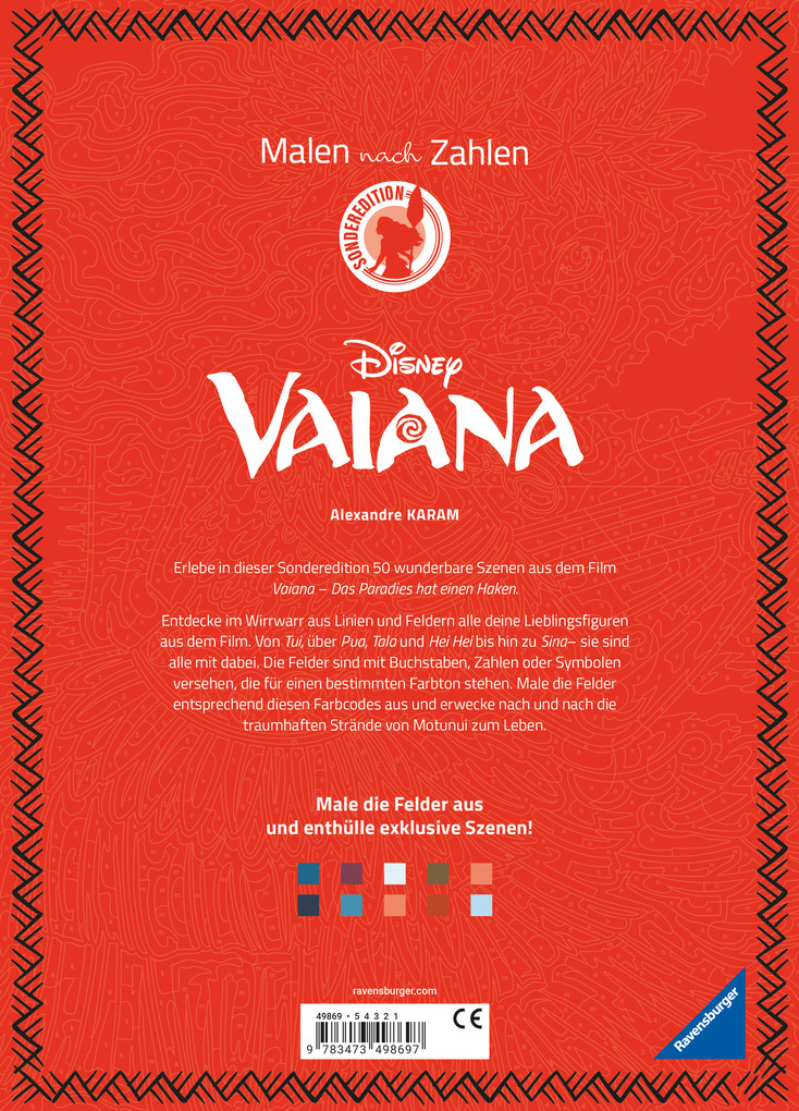 Weitere Ansicht: Disney Malen nach Zahlen - Vaiana