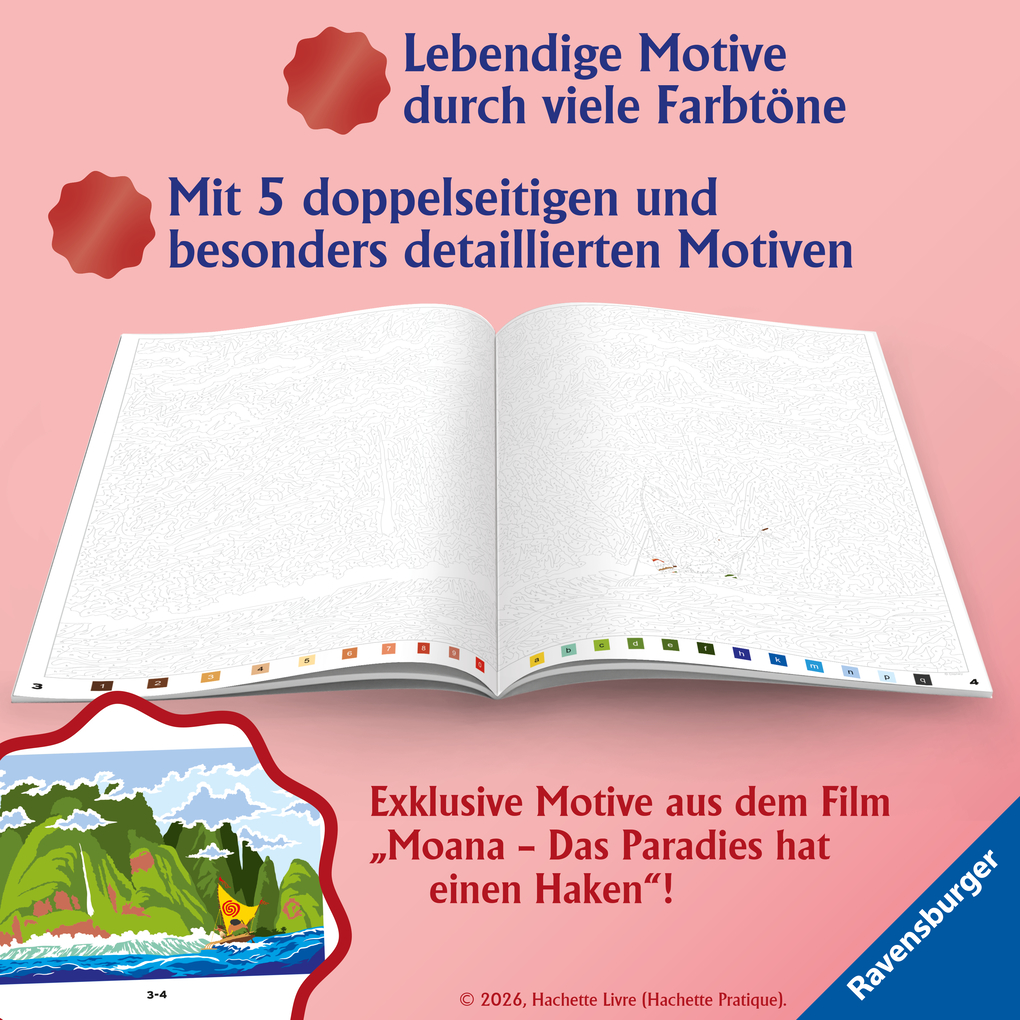Weitere Ansicht: Disney Malen nach Zahlen - Vaiana