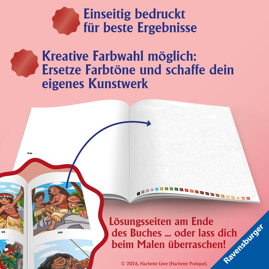 Weitere Ansicht: Disney Malen nach Zahlen - Vaiana
