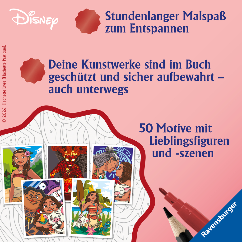 Weitere Ansicht: Disney Malen nach Zahlen - Vaiana