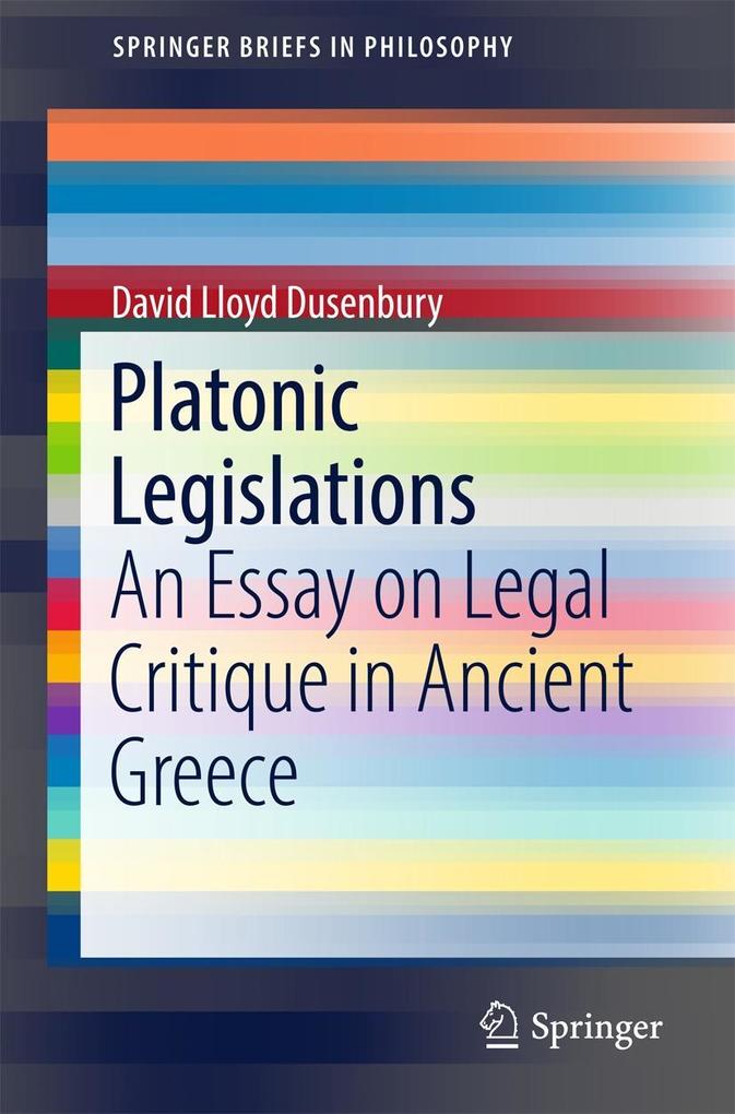 Produktbild: Platonic Legislations | David Lloyd Dusenbury