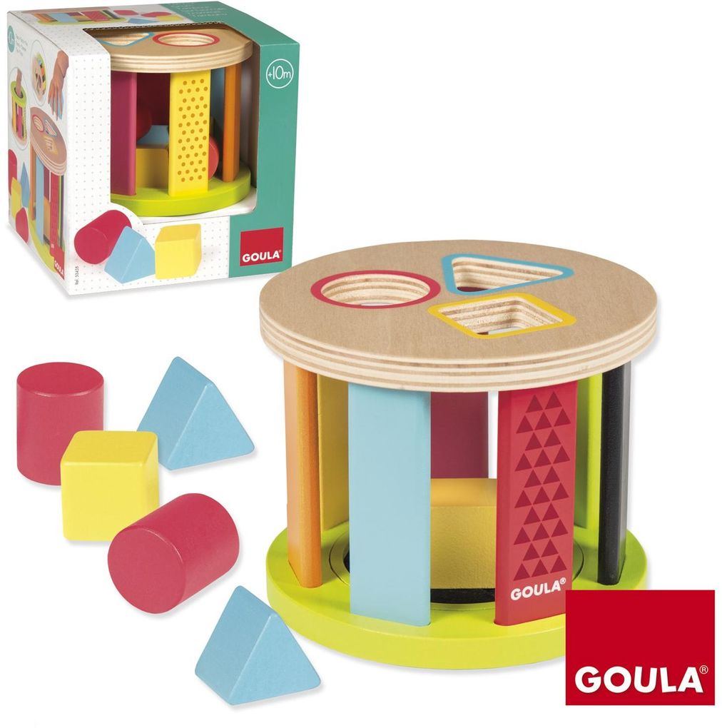 Weitere Ansicht: Goula - Geometrische Formen-Steckspiel Trommel