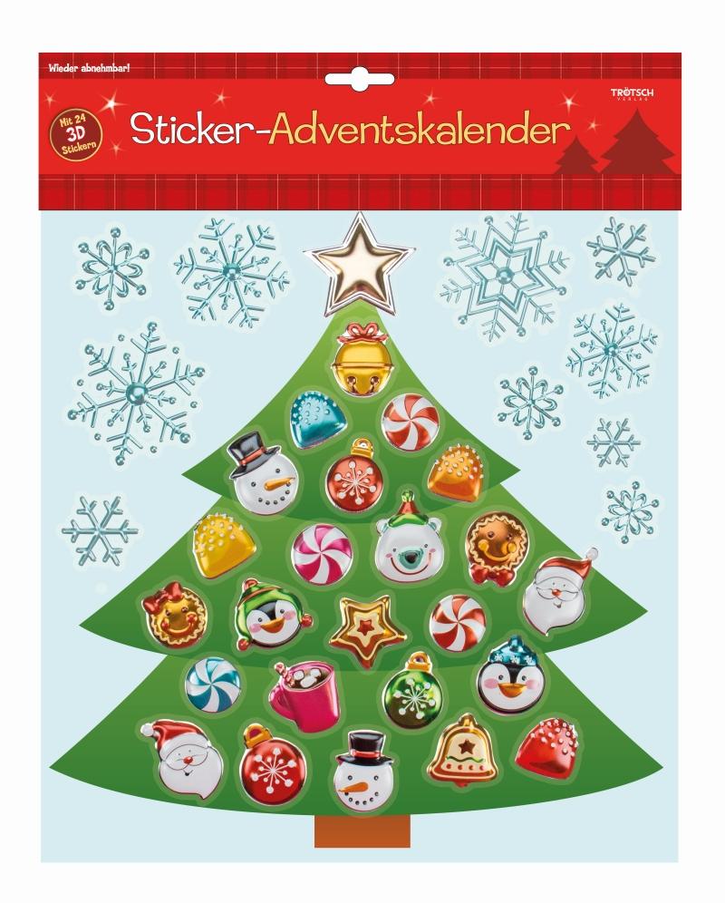 Weitere Ansicht: Sticker-Adventskalender