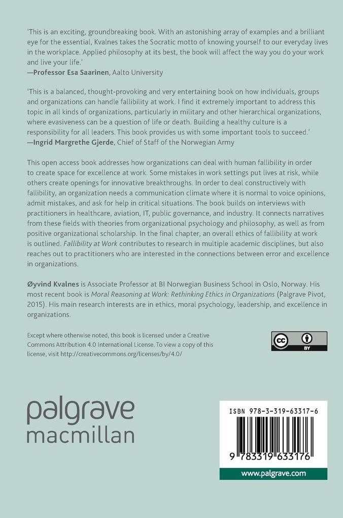 Weitere Ansicht: Fallibility at Work | Øyvind Kvalnes