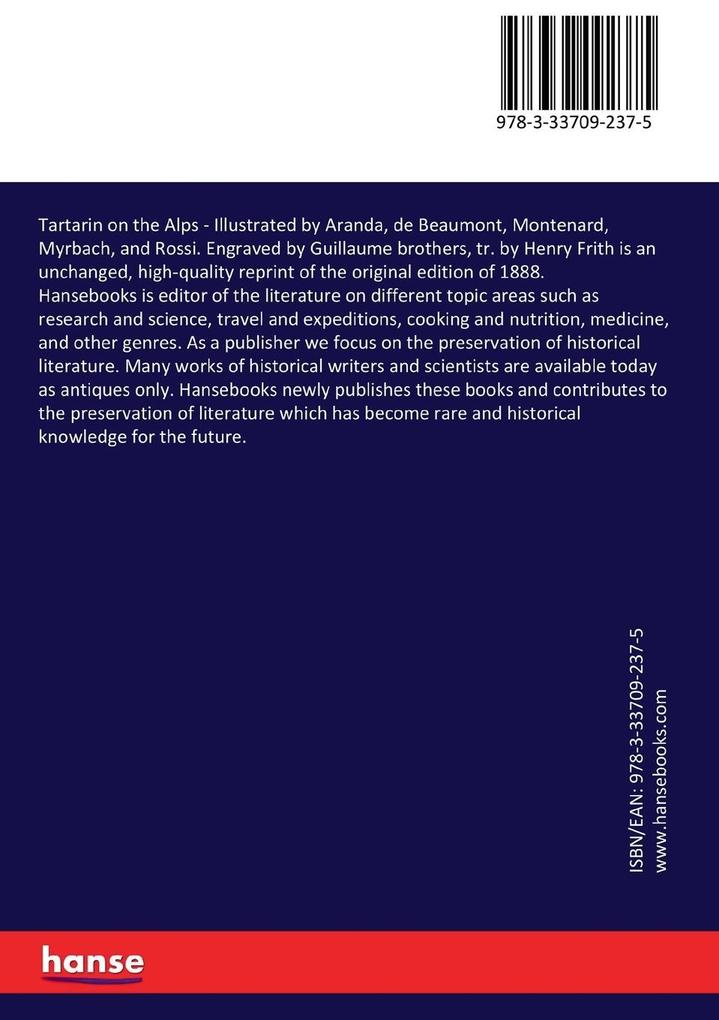 Weitere Ansicht: Tartarin on the Alps | Alphonse Daudet