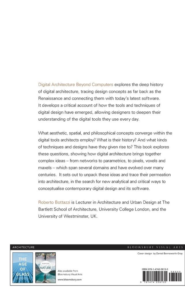 Weitere Ansicht: Digital Architecture Beyond Computers | Roberto Bottazzi