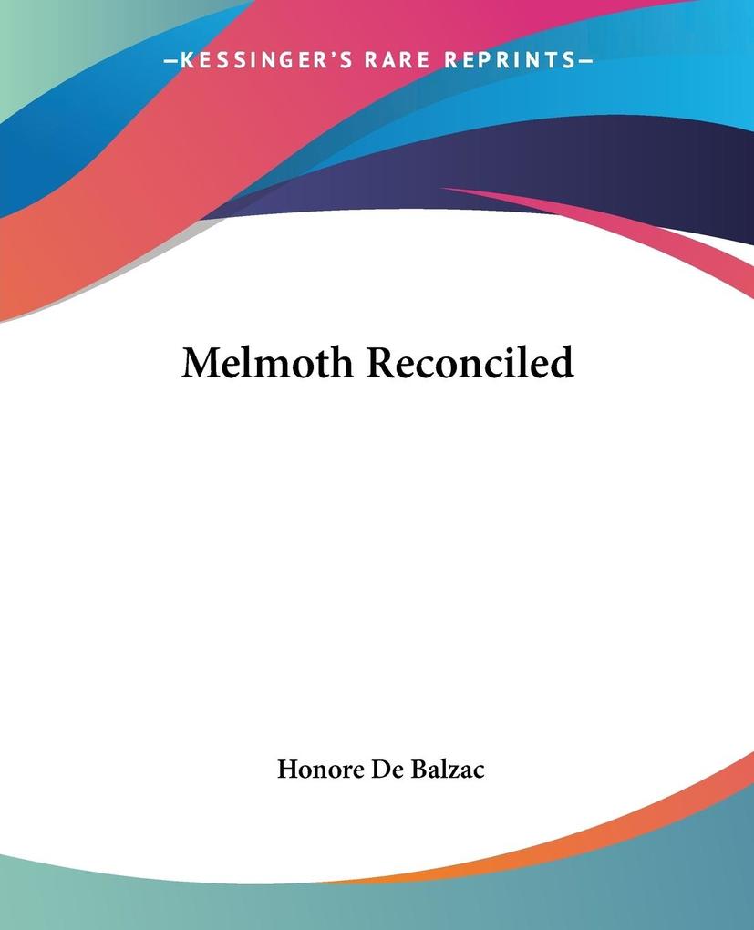 Produktbild: Melmoth Reconciled | Honore de Balzac