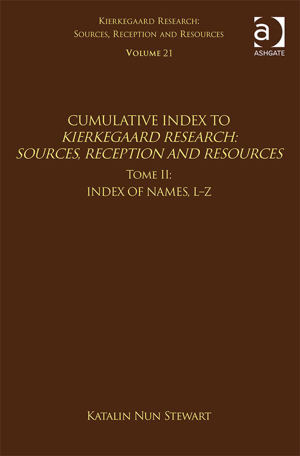 Produktbild: Volume 21, Tome II: Cumulative Index | Katalin Nun Stewart