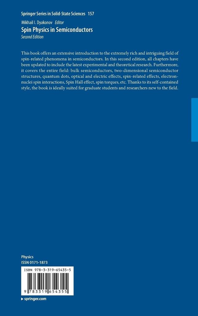 Weitere Ansicht: Spin Physics in Semiconductors