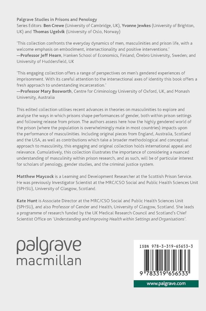 Weitere Ansicht: New Perspectives on Prison Masculinities