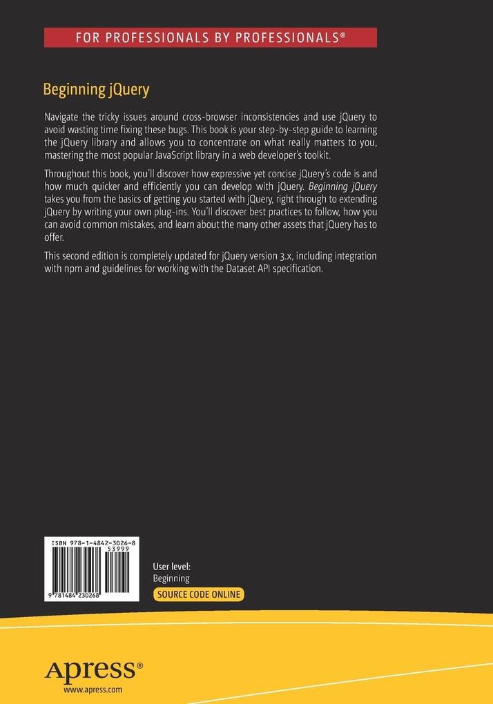Weitere Ansicht: Beginning jQuery | Russ Ferguson, Jack Franklin