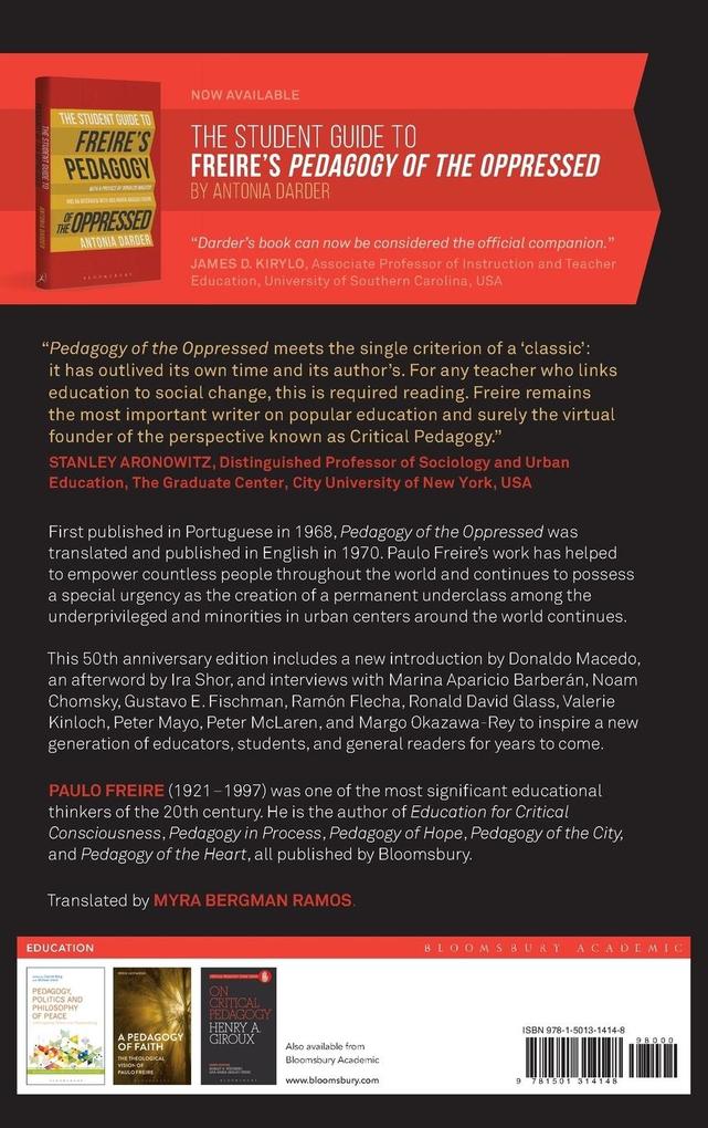 Weitere Ansicht: Pedagogy of the Oppressed | Paulo Freire