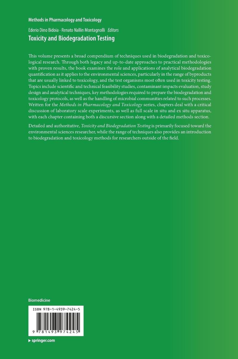 Weitere Ansicht: Toxicity and Biodegradation Testing